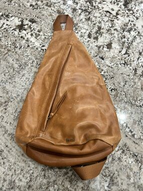 The Sak Brown Leather Sling Belt Bag - Single Strap Crossbody